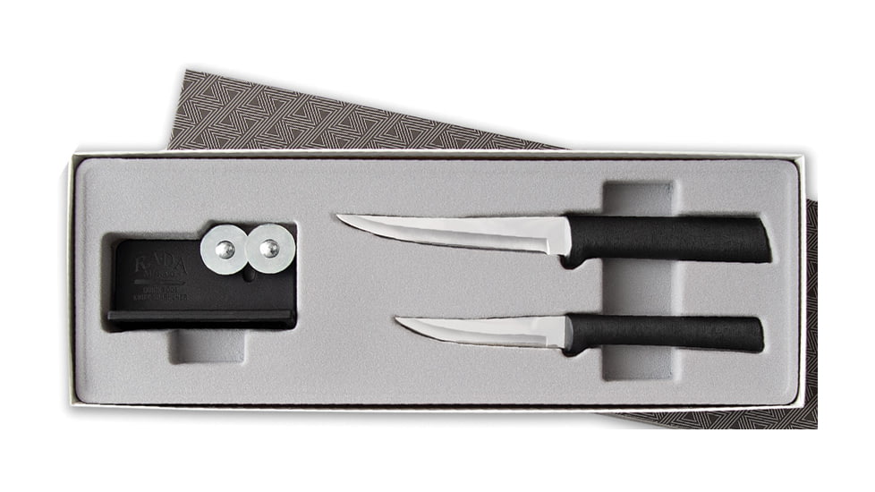 Rada Cutlery Paring/Sharpener Set Black, RDCG236