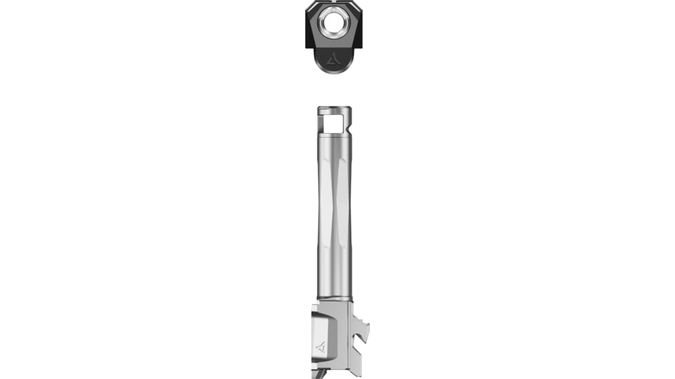 Radian Weapons Glock 19/19X/45 Gen 5 9mm RAMJET Barrel w/ AFTERBURNER Compensator, 4.4in, 1-10 Twist, Black/Grey, R0875