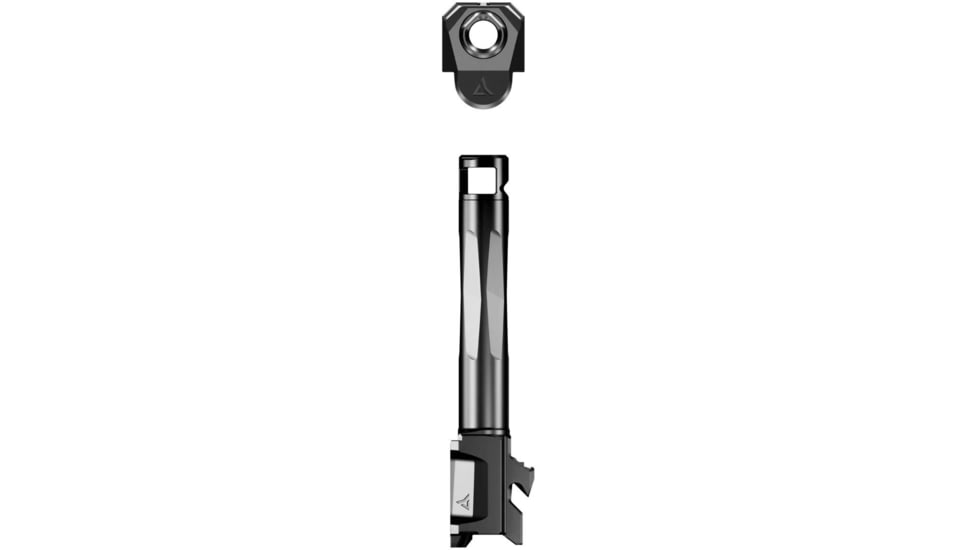 Radian Weapons Glock 17 Gen 6 Ramjet 9mm Luger Non-Threaded Pistol Barrel w/Afterburner Compensator, 4.9 inch, 1-14 LH Twist, Radianite, Black, R0988