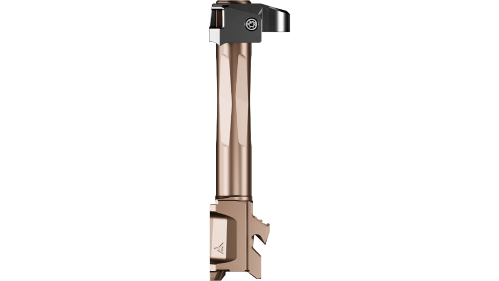 Radian Weapons Glock 17 Gen 6 Ramjet 9mm Luger Non-Threaded Pistol Barrel w/Afterburner Compensator, 4.9 inch, 1-14 LH Twist, Radianite, Bronze, R0989
