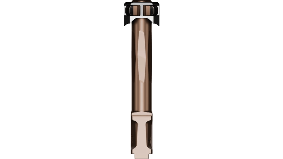 Radian Weapons Glock 17 Gen 6 Ramjet 9mm Luger Non-Threaded Pistol Barrel w/Afterburner Compensator, 4.9 inch, 1-14 LH Twist, Radianite, Bronze, R0989
