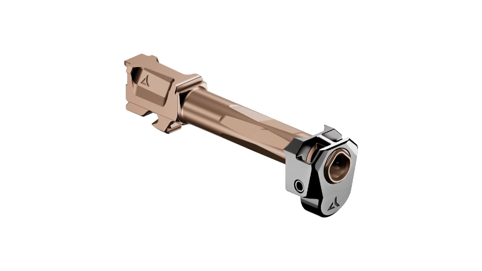 Radian Weapons Glock 17 Gen 6 Ramjet 9mm Luger Non-Threaded Pistol Barrel w/Afterburner Compensator, 4.9 inch, 1-14 LH Twist, Radianite, Bronze, R0989