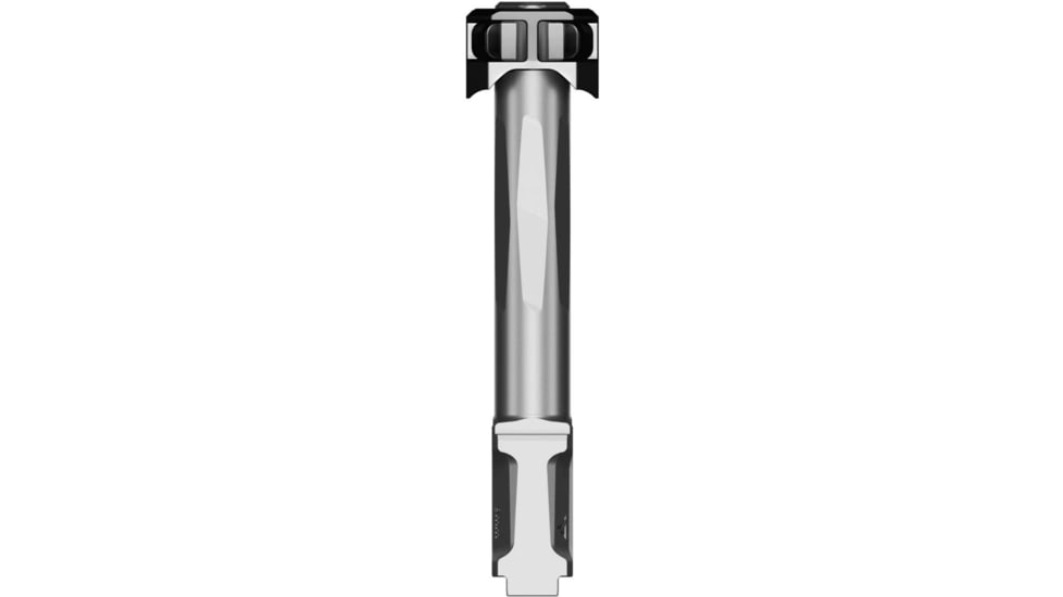 Radian Weapons Glock 17 Gen 6 Ramjet 9mm Luger Non-Threaded Pistol Barrel w/Afterburner Compensator, 4.9 inch, 1-14 LH Twist, Radianite, Grey, R1000