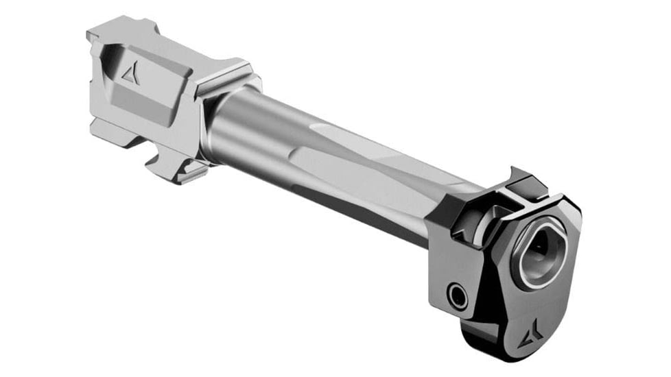 Radian Weapons Glock 17 Gen 6 Ramjet 9mm Luger Non-Threaded Pistol Barrel w/Afterburner Compensator, 4.9 inch, 1-14 LH Twist, Radianite, Grey, R1000