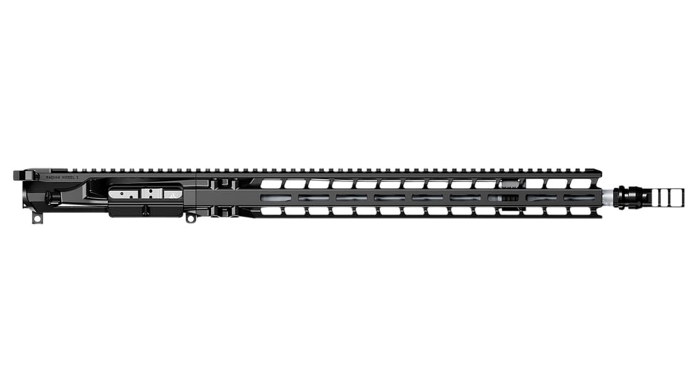 Radian Weapons Model 1, AR-15, 6mm ARC, 18 inch M-LOK Upper Receiver, Fluted, Rifle Length, 1-7 Twist, 5/8x24, Dead Air Keymo Flash Hider, Nitride, Black, R0903