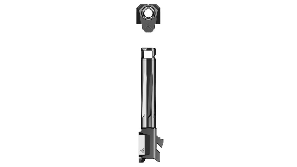 Radian Weapons Afterburner and Ramjet Ruger RXM 9mm Luger Non-Threaded Pistol Barrel, 4in, Radianite, Black, R0944