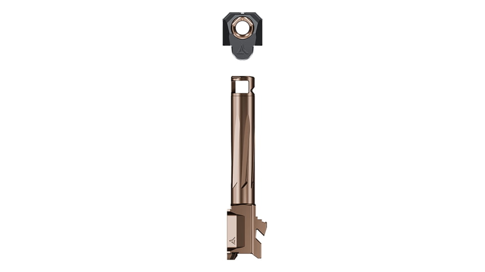 Radian Weapons Afterburner and Ramjet Ruger RXM 9mm Luger Non-Threaded Pistol Barrel, 4in, Radianite, Black/Bronze, R0945