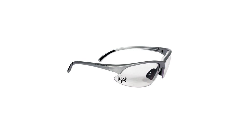 Radians Bone Collector Trigger Youth Shooting Glasses Clear Lens/Silver Frame