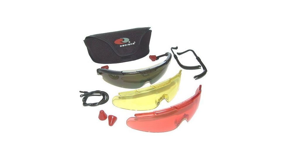 Radians Clear/Amber/Vermillion Glasses w/UV Polycarbonate Lenses PAVC11481