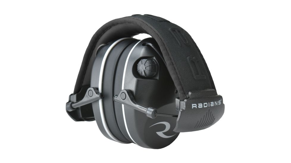 Radians NRR 23 R3200 Dual Mic, Black/Gray, Universal Adult, R3200ECS