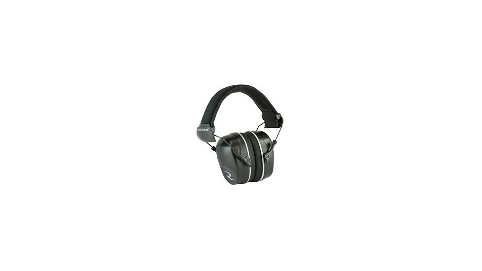 Radians R2500 Folding Slim Cup NRR 34 Passive Ear Muff w/ Free Plugs, Black R2500CS
