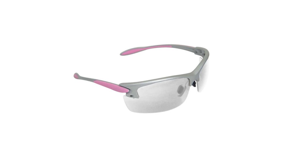 Radians Women's Shooting Glass, Pink Frame, Clear Lens RADPG0810CS
