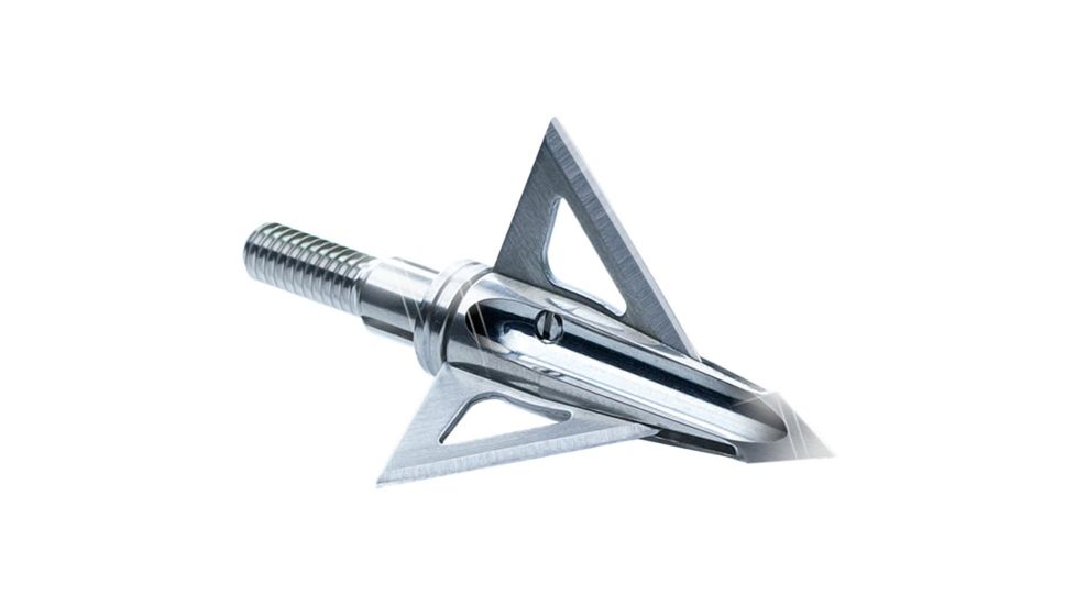 Radical Archery Designs Rival HPV Broadhead Vented 125 grain, Silver, Pack of 3, RVHP-125-3