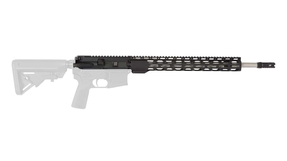 Radical Firearms Complete Upper Assembly 20 inch 6.5 Grendel SS Match, Medium Contour, 15 inch RPR, Pepper Pot Brake, w/BCG and CH, Black, CFU20-6.5-SS-MED-15RPR