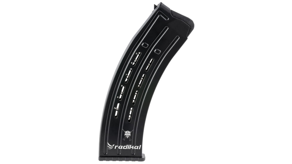 Radikal Radikal 12 Gauge 3in Radikal NK-1/MKX-3 Detachable Magazine, 10 Round, Black, 1 Pack, Steel, RAD10-10RD