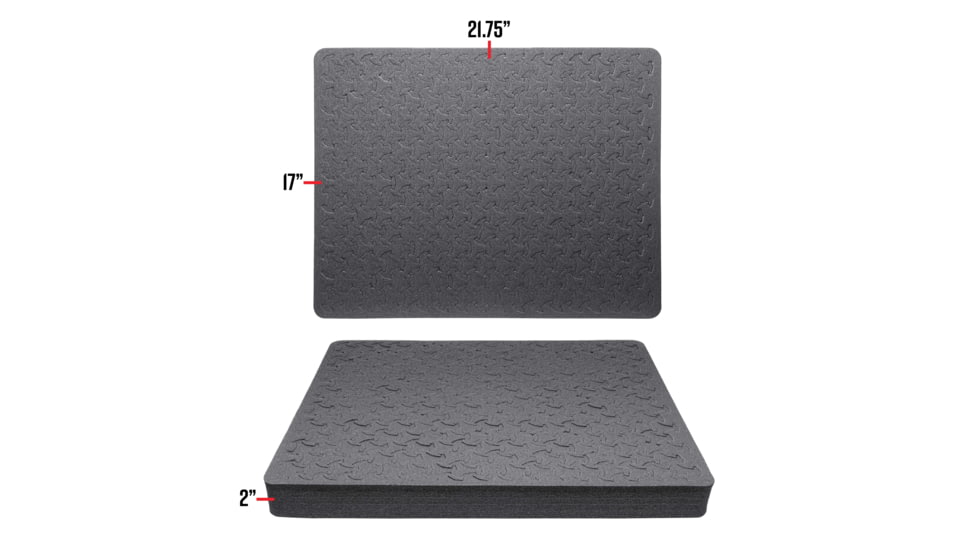 RAGAR 21.75in x 17in XP Crosslinked Foam Insert, Charcoal Gray, Extra Large, RG00041-XP