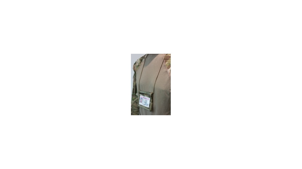 Raine Tactical Gear Neck ID Holder w/ Zipper Pocket, Multicam, 025JNZMC