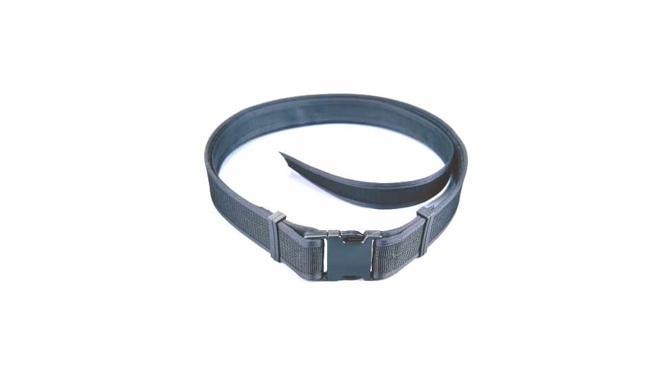 Raine Tactical Gear Police/SWAT Belt, 2in Wide, Black, 26in-33in Waist Size, 049DS