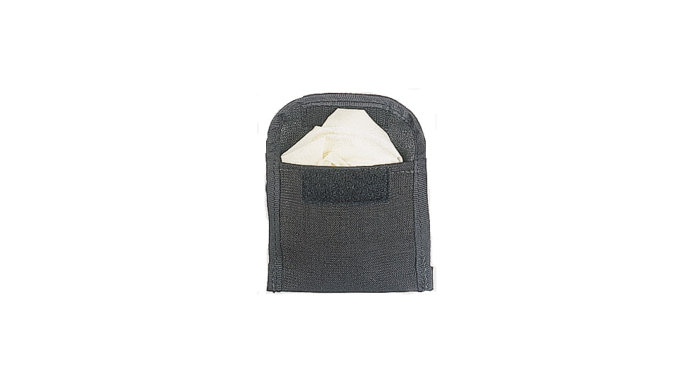 Raine Tactical Gear Wide Glove Pouch, Black, 3.25in x 3.25in, 013GW