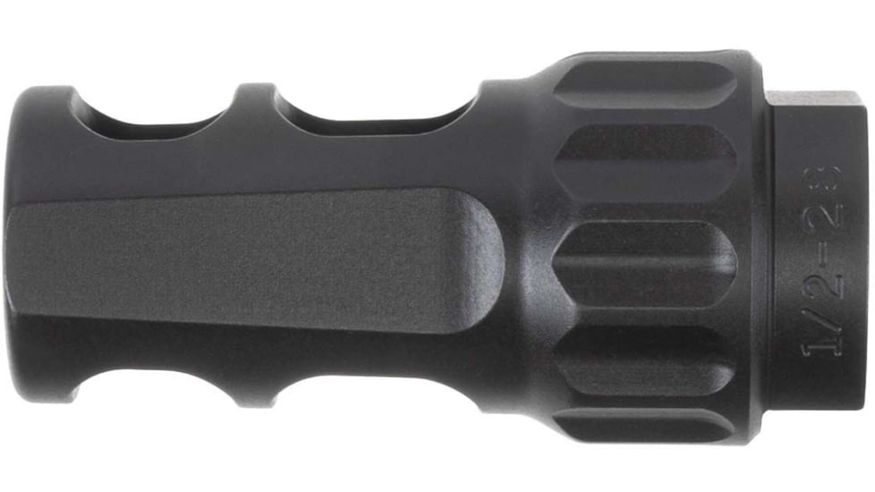 Rainier Arms .223/5.56 Muzzle Brake, 1/2x28, Black Nitride, Small, RA013-BLK
