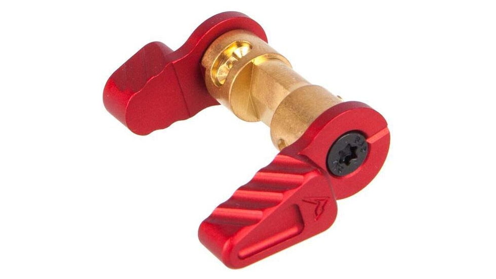 Rainier Arms Ambidextrous Safety Selector Switch - Standard/Short, 45 Degree, Red, Small, RA-Selector-ST-SH RED