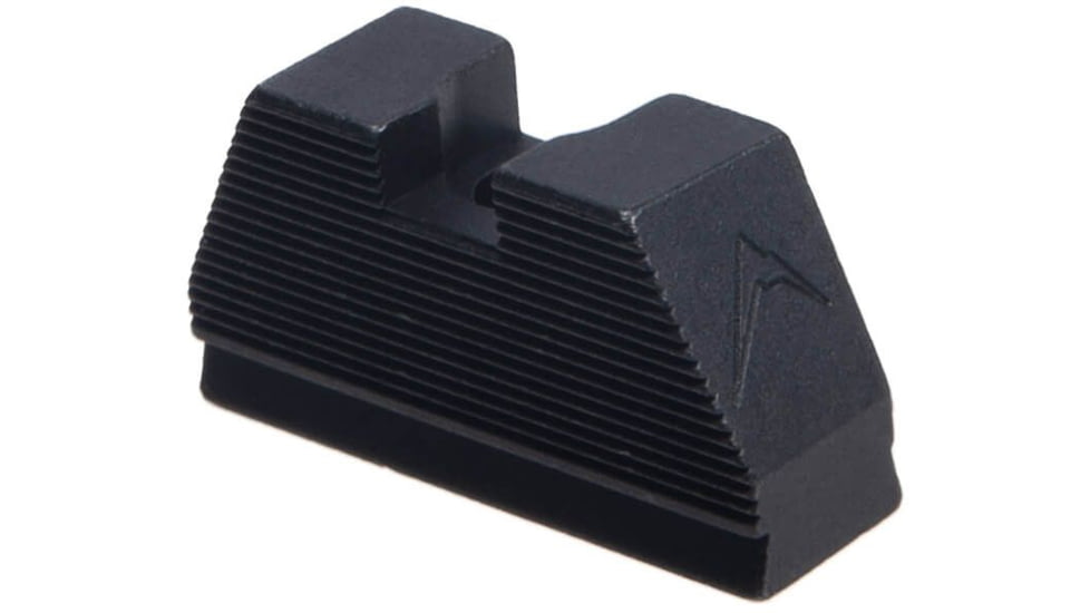 Rainier Arms Fiber Optic Suppressor Height Sight Set For Glock, Logo, Black, RA-GLK-FO-SUP-SET-LG