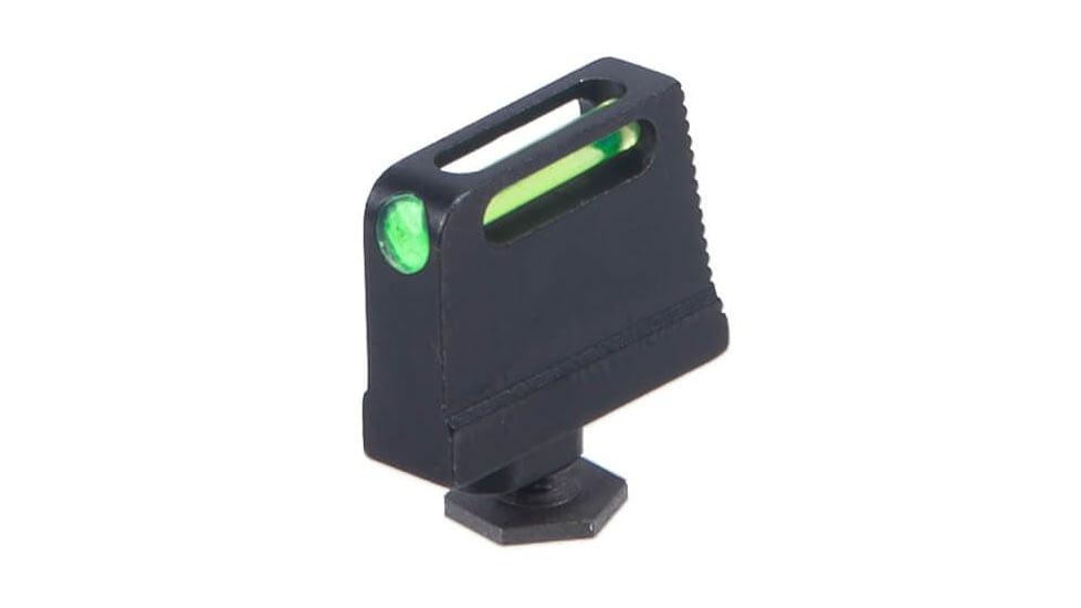 Rainier Arms Fiber Optic Suppressor Height Sight Set For Glock, Logo, Black, RA-GLK-FO-SUP-SET-LG