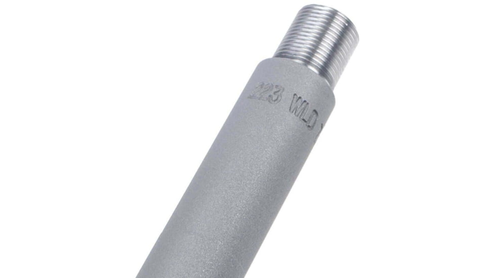 Rainier Arms Match .223 Wylde Lightweight Barrel, 10.5in, 1-8 Twist, 1/2x28, Silver, Small, RAB-M-223-LW-105-C-NF-SAT