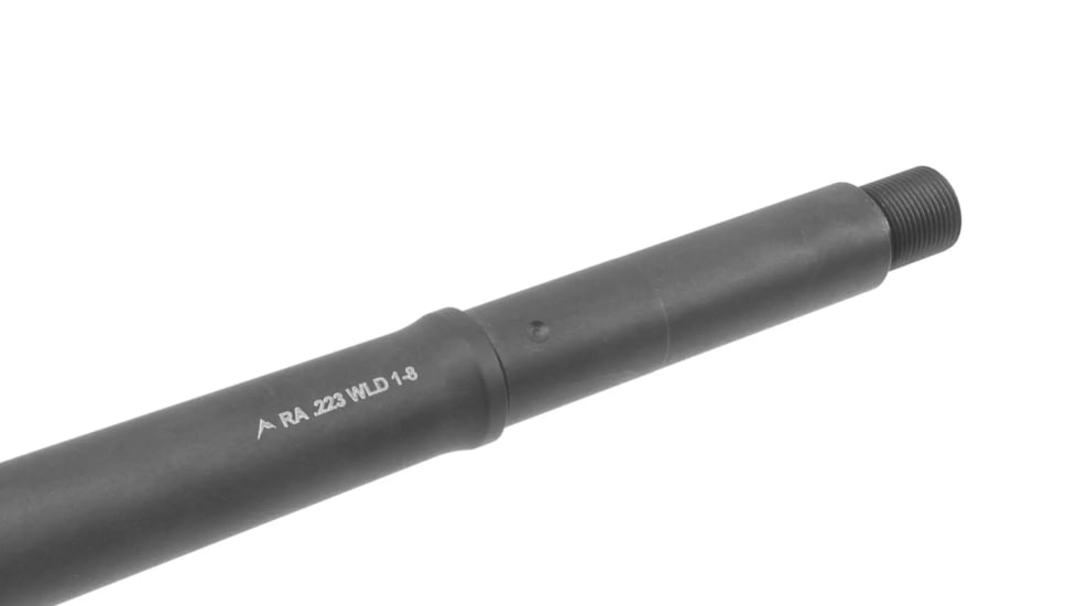 Rainier Arms Match Series .223 Wylde AR-15 Threaded Barrel, 10.5 inch, Lightweight Profile, Carbine Length, 1-8 Twist, 1/2 X 28, Black, Medium, RAB-M-223-LW-105-C-NF-BLK