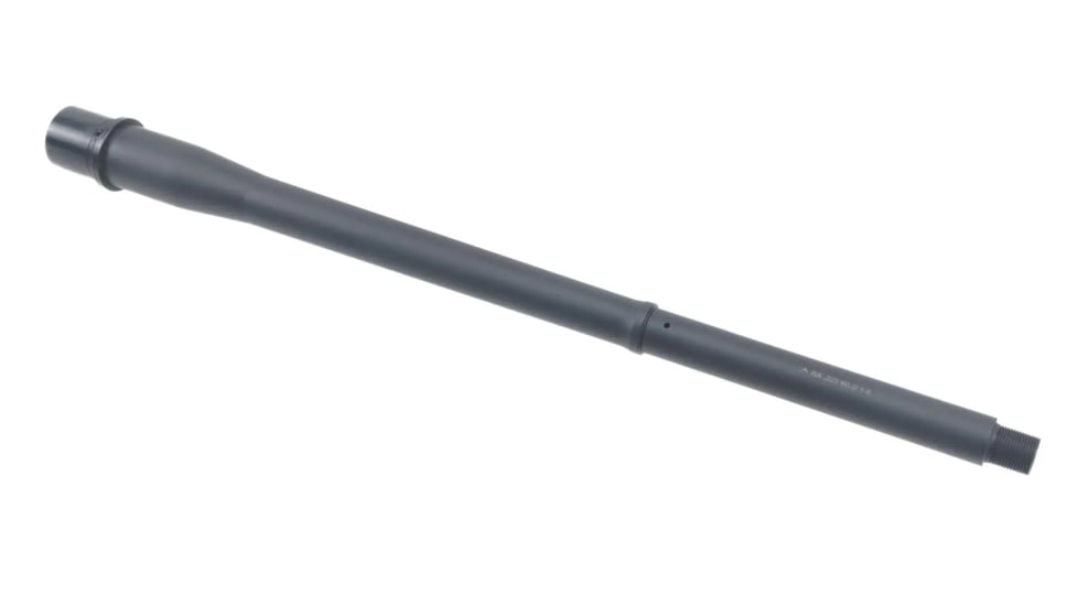 Rainier Arms Match Series .223 Wylde AR-15 Threaded Barrel, 14.5 inch, Lightweight Profile, Mid Length, 1-8 Twist, 1/2 X 28, Black, Medium, RAB-M-223-LW-145-M-NF-BLK