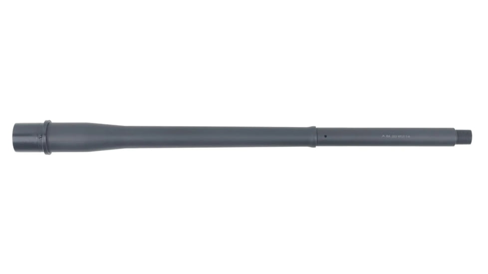 Rainier Arms Match Series .223 Wylde AR-15 Threaded Barrel, 14.5 inch, Lightweight Profile, Mid Length, 1-8 Twist, 1/2 X 28, Black, Medium, RAB-M-223-LW-145-M-NF-BLK