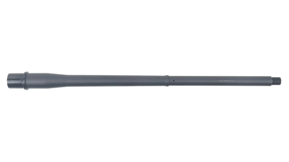 Rainier Arms Match Series .223 Wylde AR-15 Threaded Barrel, 16 inch, Lightweight Profile, Mid Length, 1-8 Twist, 1/2 X 28, Black, Medium, RAB-M-223-LW-16-M-NF-BLK