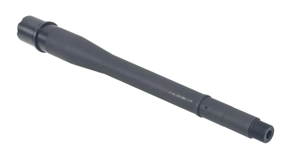 Rainier Arms Match Series .308 Win AR-10 Threaded Barrel,12 inch, Mid Length, 1-10 Twist, 5/8 X 24, Nitride, Black, Medium, RAB-M-308-12-M-NF-BLK