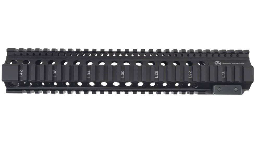 Rainier Arms Rainier Industries Pro Series Mk2 Quad-Rail AR-15 Handguard, Black, 11.75 in, RA014
