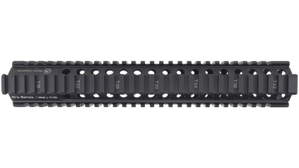 Rainier Arms Rainier Industries Pro Series Mk2 Quad-Rail AR-15 Handguard, Black, 11.75 in, RA014