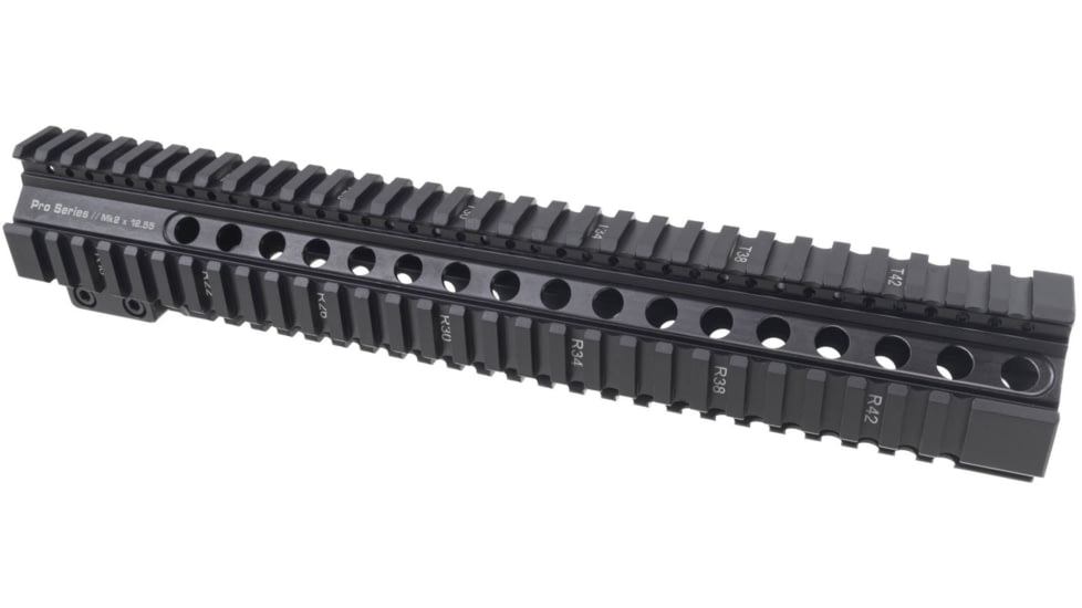 Rainier Arms Rainier Industries Pro Series Mk2 Quad-Rail AR-15 Handguard, Black, 12.55 in, RA017