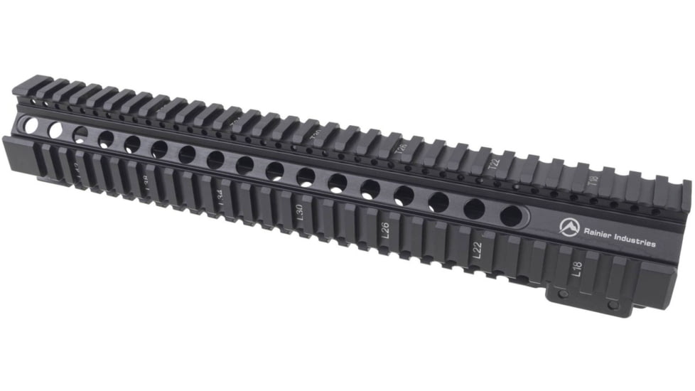 Rainier Arms Rainier Industries Pro Series Mk2 Quad-Rail AR-15 Handguard, Black, 12.55 in, RA017