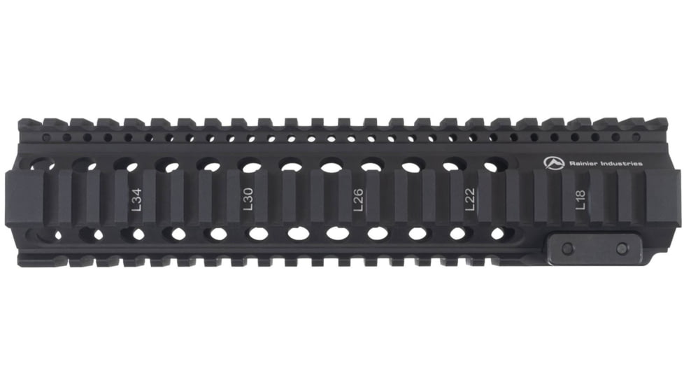 Rainier Arms Rainier Industries Pro Series Mk2 Quad-Rail AR-15 Handguard, Black, 9.55 in, RA016