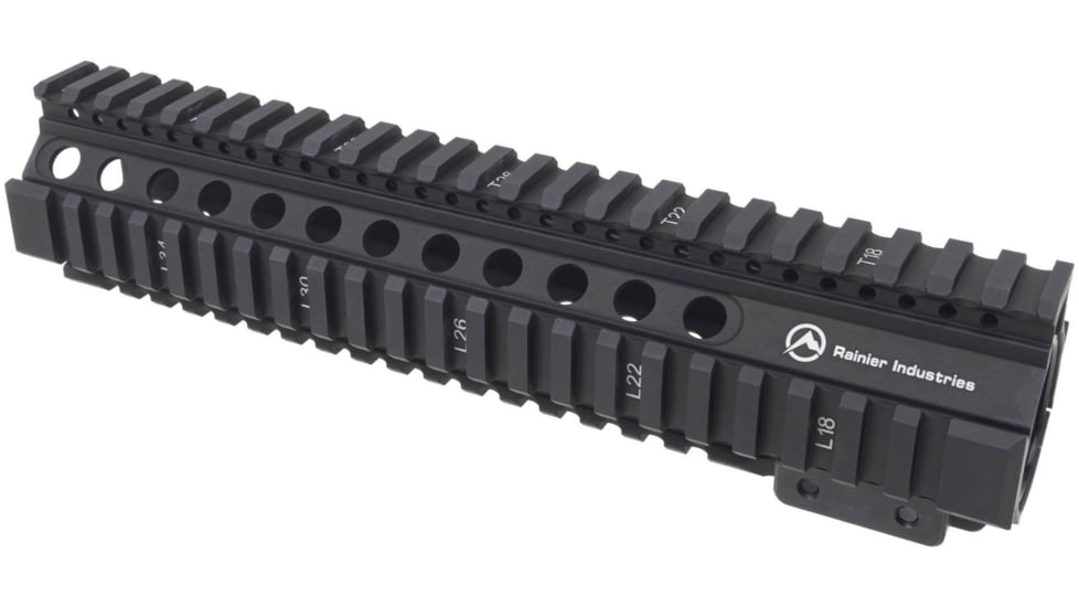 Rainier Arms Rainier Industries Pro Series Mk2 Quad-Rail AR-15 Handguard, Black, 9.55 in, RA016