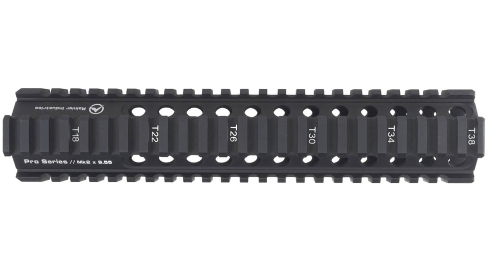Rainier Arms Rainier Industries Pro Series Mk2 Quad-Rail AR-15 Handguard, Black, 9.55 in, RA016