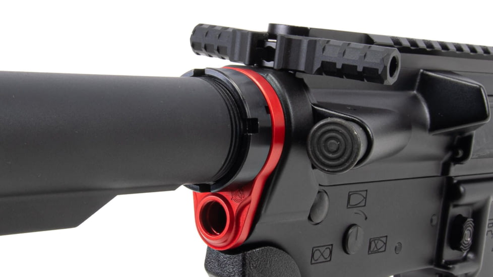 Rainier Arms Single Point QD End Plate, AR-15/AR-10, Red, RA006-RED