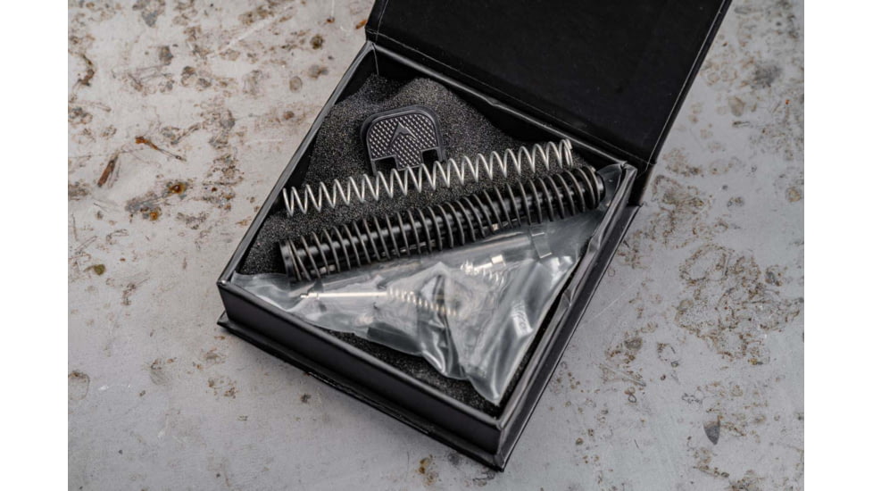 Rainier Arms Slide Parts Kit for Glock 19 Gen 3, Black, Small, RA-GLK-UPK-G3-19