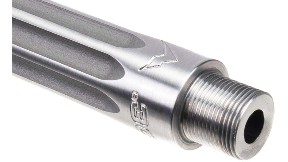 Rainier Arms Ultramatch MOD2 .308 .875GB Barrel, 18in Polished, 1-10 Twist, 5/8x24, Silver, Medium, RAB-UM2-308-18-R-875-FF-POL