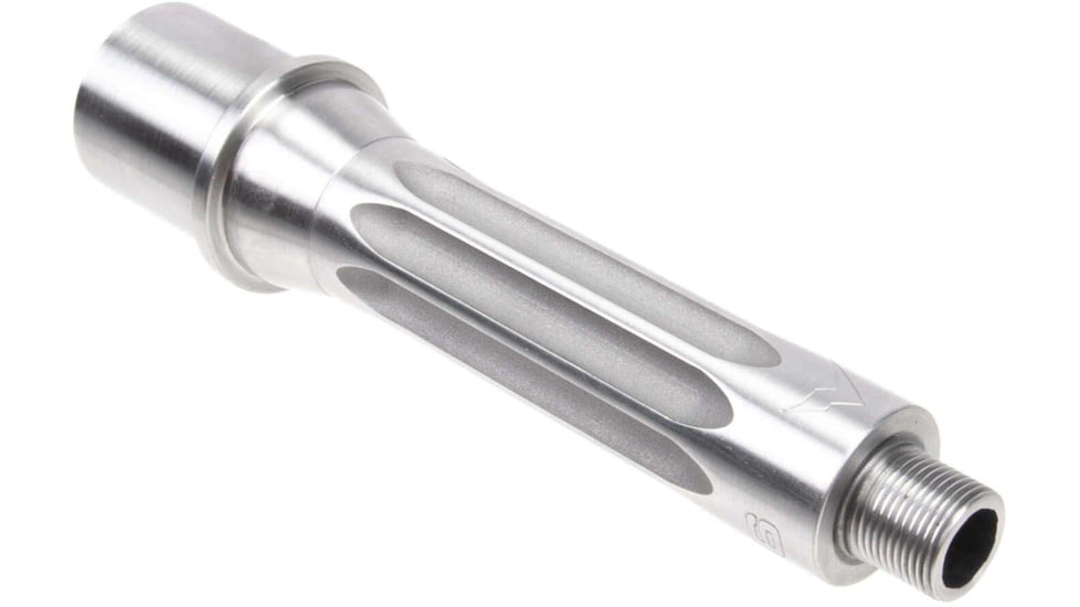 Rainier Arms UltraMatch MOD2 9mm Barrel, 5in Polished, 1-10 Twist, 1/2x28, Silver, Small, RAB-UM2-9MM-5-FF-POL
