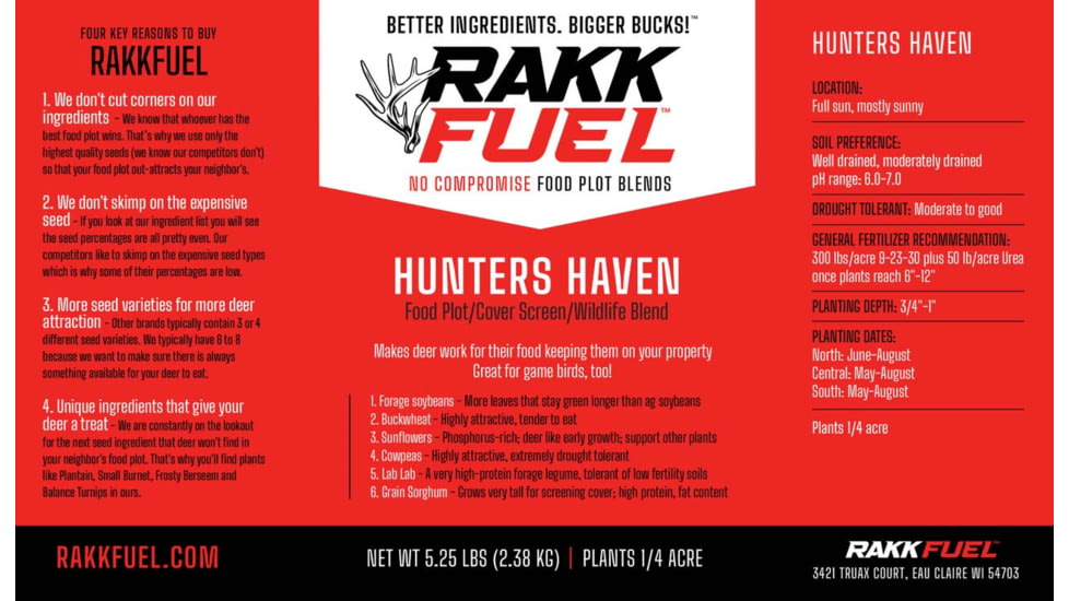 RaKK Fuel Hunters Haven 1/4 Acre, Large, 7522