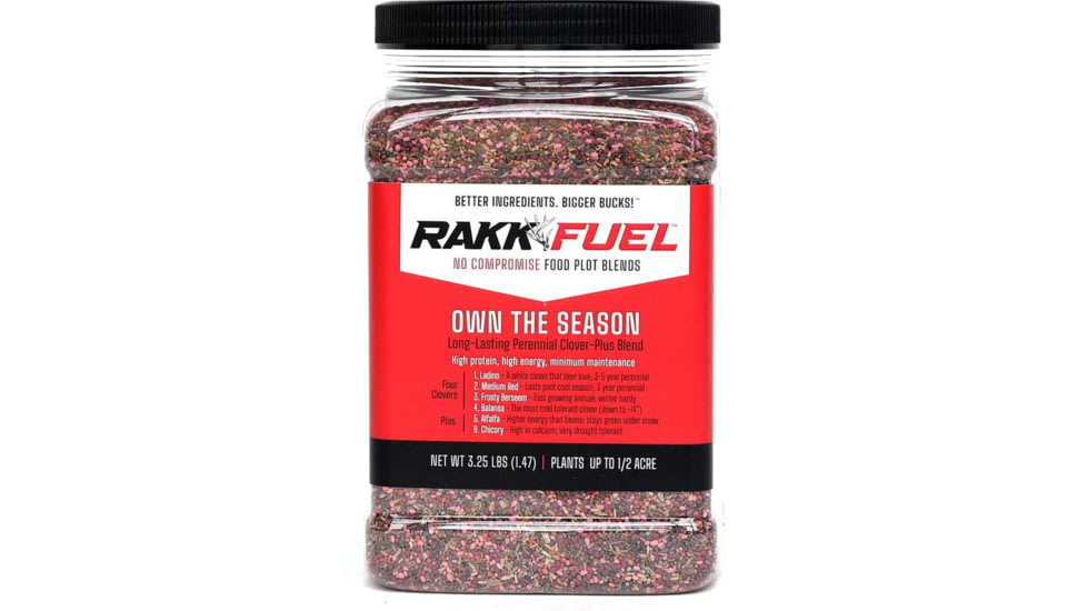 RaKK Fuel Own The Season 1/2 Acre Perennial Clover-Plus Blend, Small, 7531