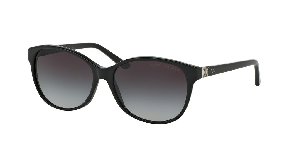 Ralph Lauren DECO EVOLUTION RL8116 Sunglasses 50018G-57 - Black Frame, Gray Gradient Lenses