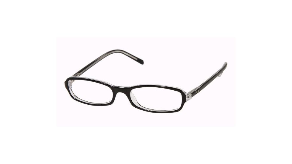 Ralph Lauren RL 6017 Eyeglasses w/ Black - Transparent Frame w/Non-Rx 49 mm Diameter Lenses, 5011-4916