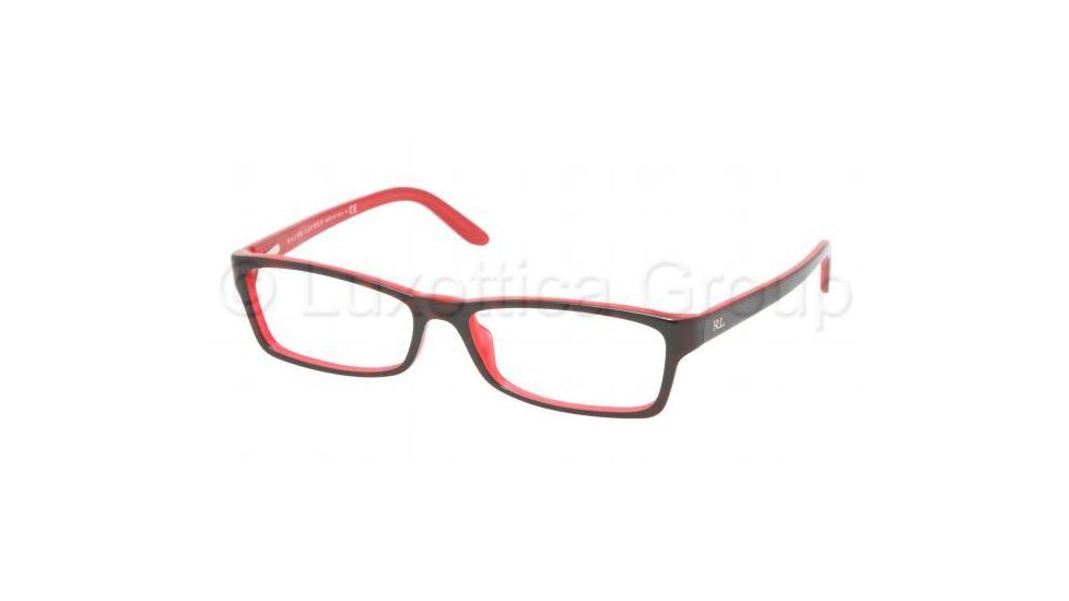 Ralph Lauren RL6049 Bifocal Eyeglasses Top Havana/Red Frame / 51 mm Prescription Lenses, 5255-5115