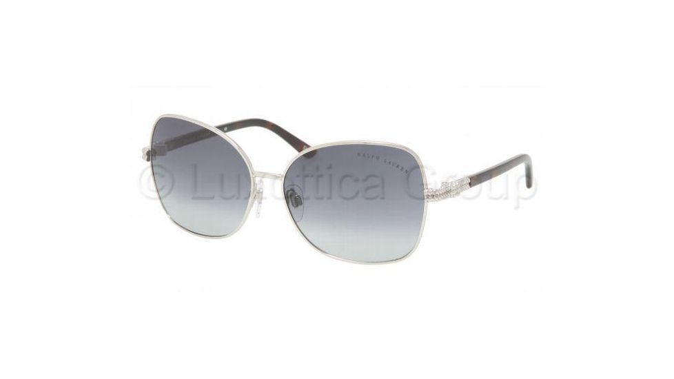 Ralph Lauren RL 7028 Sunglasses, Silver Frame / Gray Gradient Lenses, 90018G 5814